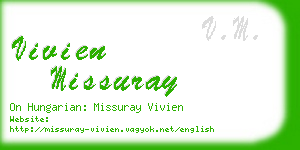 vivien missuray business card